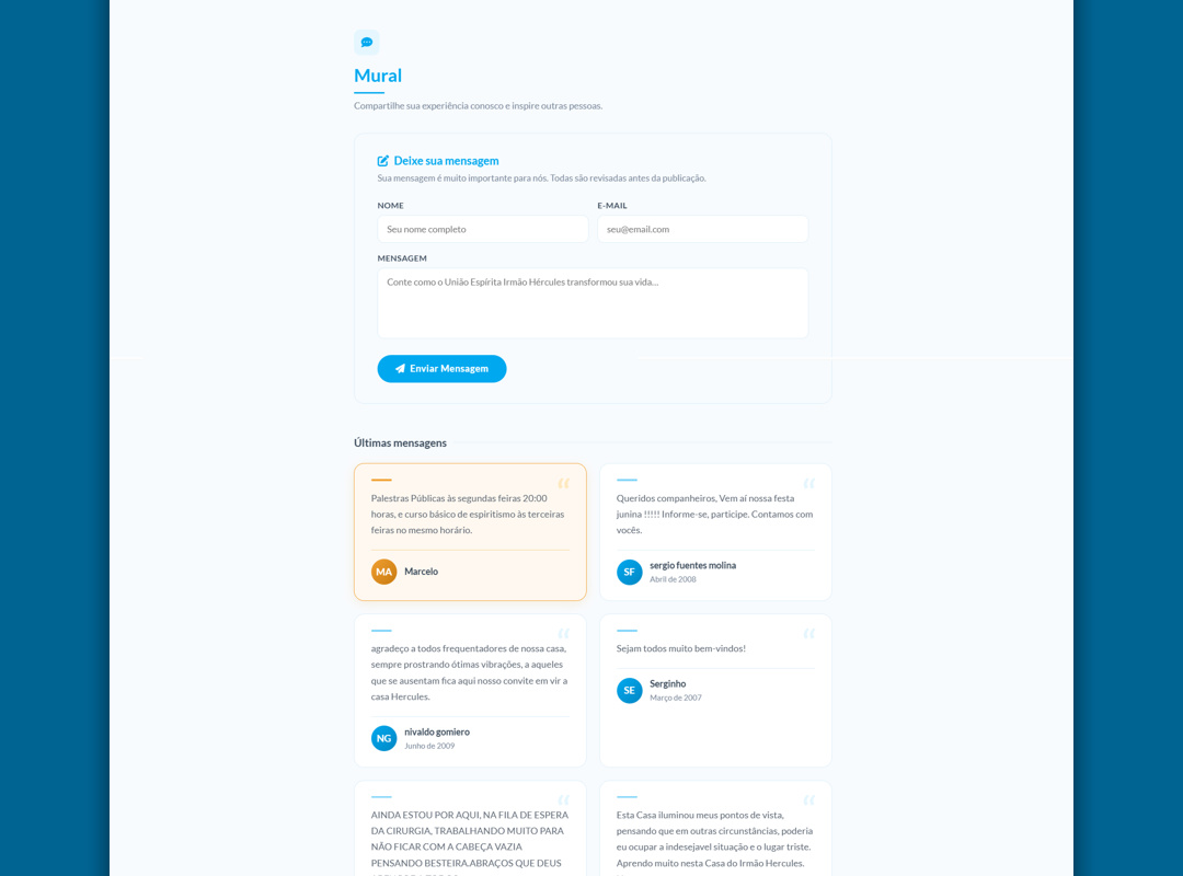 Uni�o Esp�rita Irm�o H�rculesWebsites