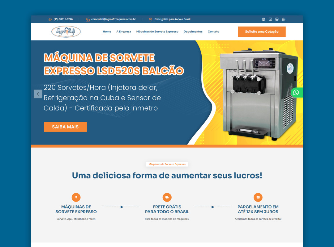 Logro Soft Mquinas de SorveteWebsites