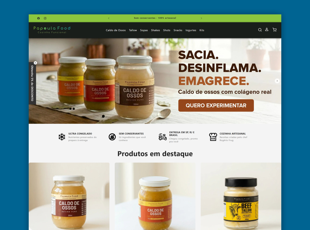 Papoula FoodLojas Virtuais