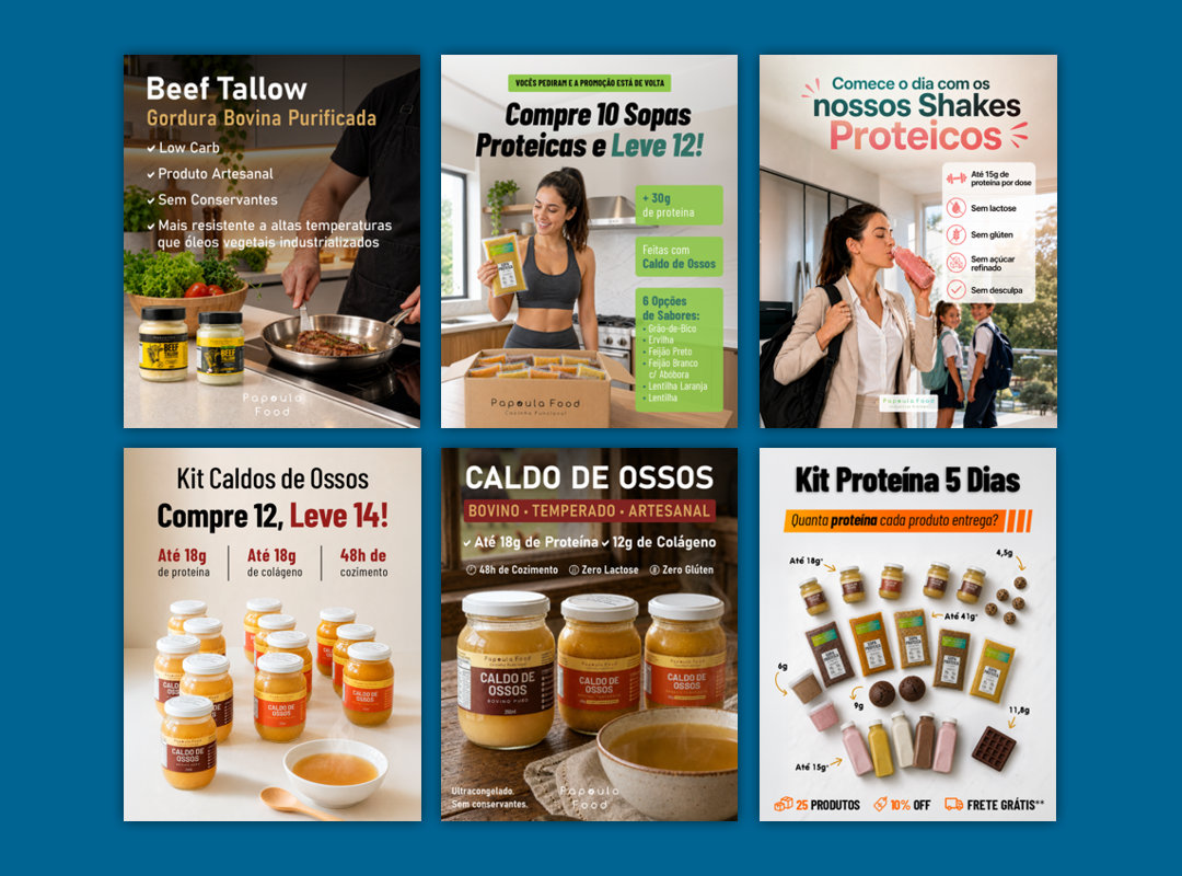 Papoula FoodM�dias Sociais